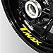 Moto Reflectante Rueda Neumático Etiquetas engomadas Creativas Rim In Tecalas Decorativas Decorativas para Yamaha Tmax 530 500 Etiqueta Decorativa (Color : 5)