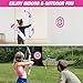 HYES Bow and Arrow for Kids, LED Light Up Archery Set with 12 Suction Cup Arrows, 1 Hanging Target, 3 Score Targets & 1 Quiver, Indoor Outdoor Sport for Boys Girls Ages 4-12, Purple