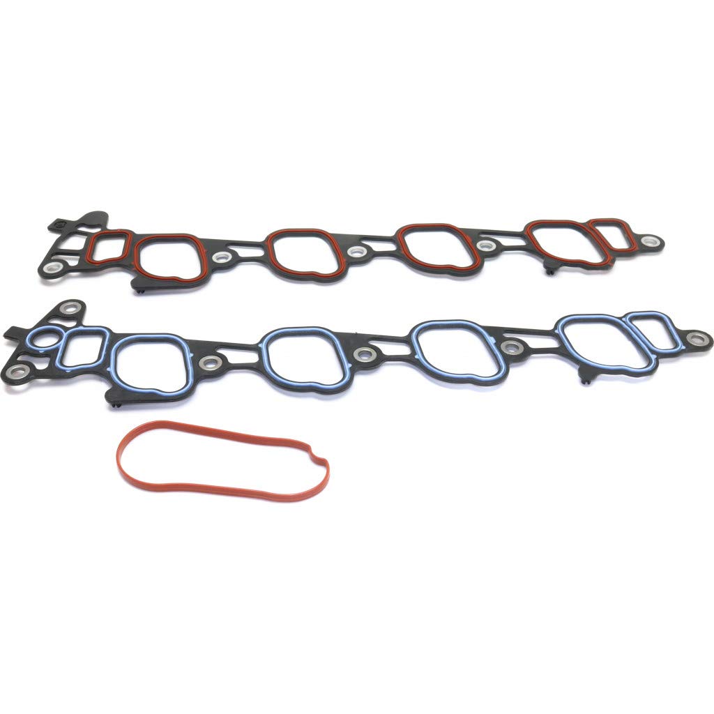 for Ford E-150 / E-350 Econoline Club Wagon Intake Manifold Gasket 2000 2001 2002 | 8 Cyl | 5.4L Engine | Rubber