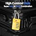 TSA Approved Travel Luggage Locks, Open Alert Combination Lock for School Office & Gym Locker ,Toolbox, Pelican Case,Easy Read Dials- 1, 2 & 4 Pack (1, Yellow 1 Pack)