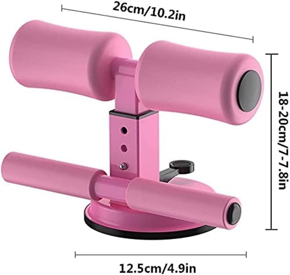 Sit-ups Assistant Bar Portable Exercise Machine Comfortable Padded Ankle Perfect for Home Work or Travel Core Strength Muscle Training (Black)