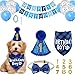 GOODCHI 犬 誕生日 帽子 ペット 誕生日 飾り付け 犬 猫 誕生日帽子 バンダナ バナー ペットグッズ おしゃれ 誕生日 記念日 パーティー飾り