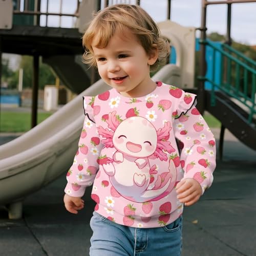Pullover Sweatshirt Polyester Spandex Fabric Long Sleeve Pullover Crewneck Tops Shirts Fashion for 1-8 Years Kids3