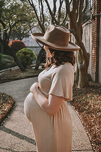 Peauty Plus Size Maternity Dress Maternity Dress Summer Maternity Maxi Dress Summer Maternity Dress For Photoshoot Maternity Dress Long (Light Mocha Xl) #TOP1