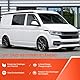 GEARMONSTER Windabweiser kompatibel mit Volkswagen T5 2003-2015 & T6 ab 2016 Autofenster Regenschutz Regenabweiser Integrierte Deflektoren Integrierter Windabweiser, 2 Stück, Schwarz