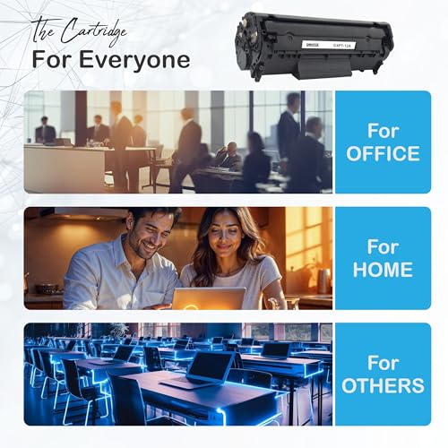 Image of GEONIX 12A Laser Printer Cartridge Compatible with 1020, M1005, 1018, 1010, 1012, 1015, 1022, 1022N, 1022NW, 3015, 3020, 3030, 3050, 3050Z, 3052, 3055 / 12A Cartridge /Black