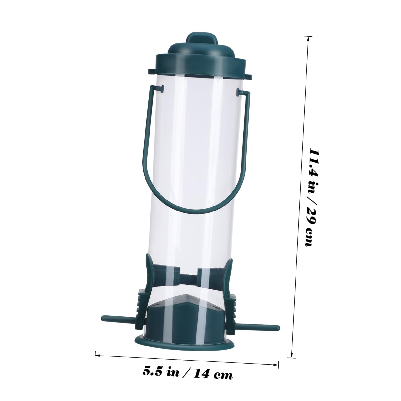 BESPORTBLE 5pezzi Mangiatoia Per Uccelli Da Appendere Alimentatore Automatico Per Colibrì Design Trasparente Facile Da Riempire Base Stabile Decorazione Per Giardino