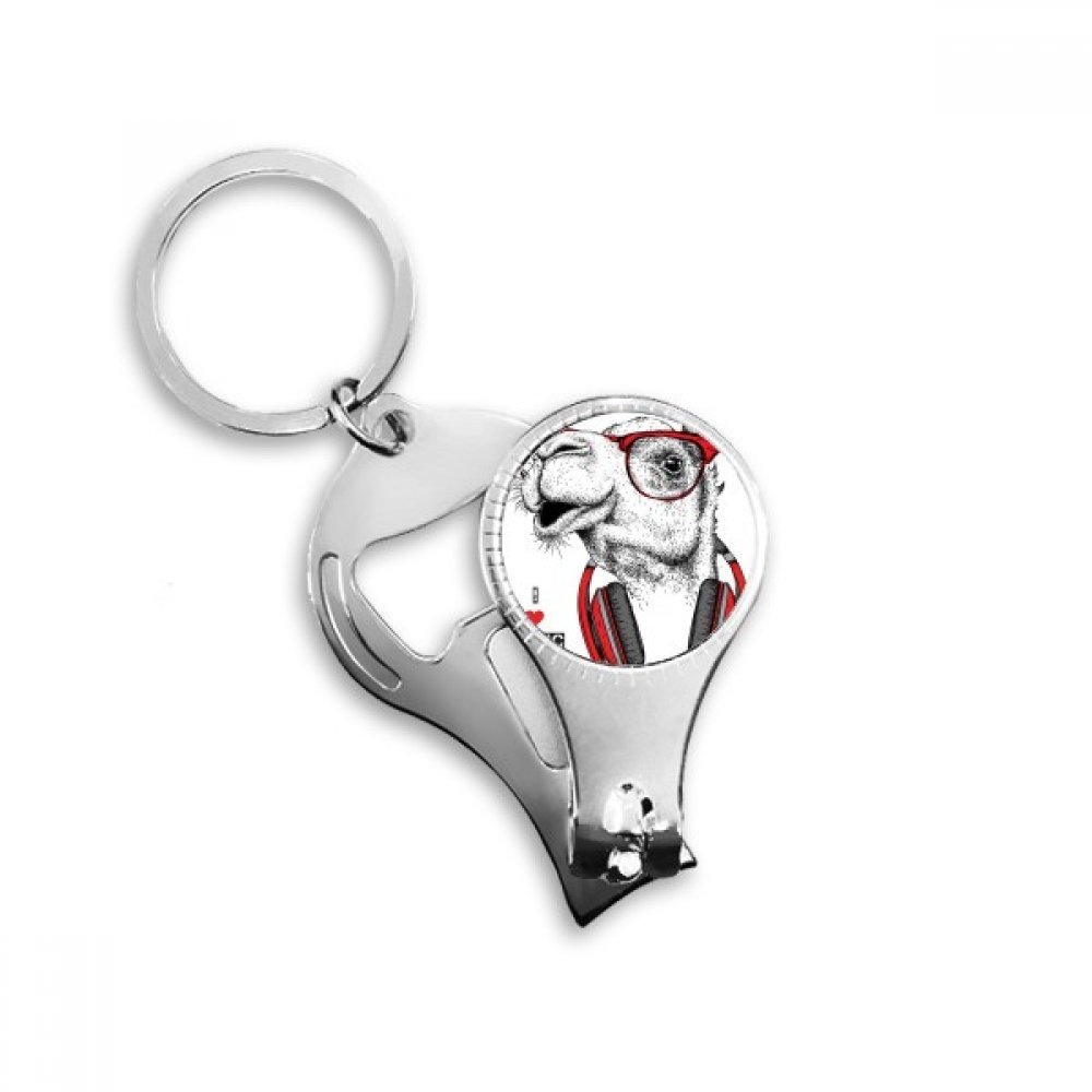 Idée cadeau originale porte-clés multi-fonction avec coupe-ongles rock