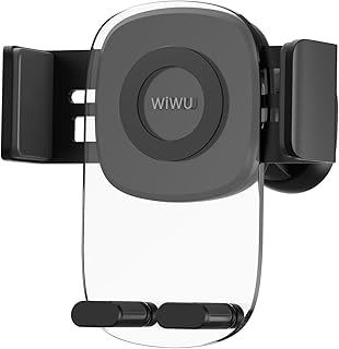 WIWU CH008 Mini Car Bracket Semi-Transparent, 360 degrees rotation, Lightweight design, Fixed position air outlet, Applicable to 4 to 6.7 inch phones - Black