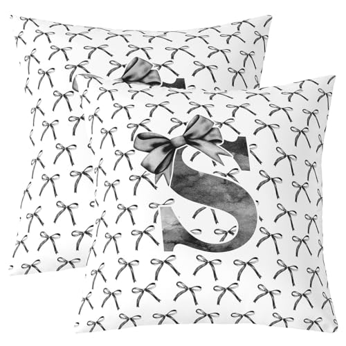 Housses de coussin patchwork chic nœud papillon Manfei double face