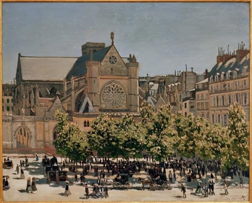 Affiche Claude Monet St Germain L'auxerrois impression de paysage d'art mural 60x90cm