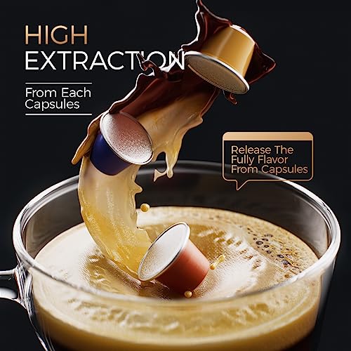 JASSY Small Espresso Coffee Machine 20 Bar Coffee Maker Compatible for NS Original Capsules with One-Touch Brewing Control,1255W(NS Original Capsules) - Image 4