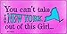 SMART BLONDE New York Girl Novelty Metal Key Chain KC-9823