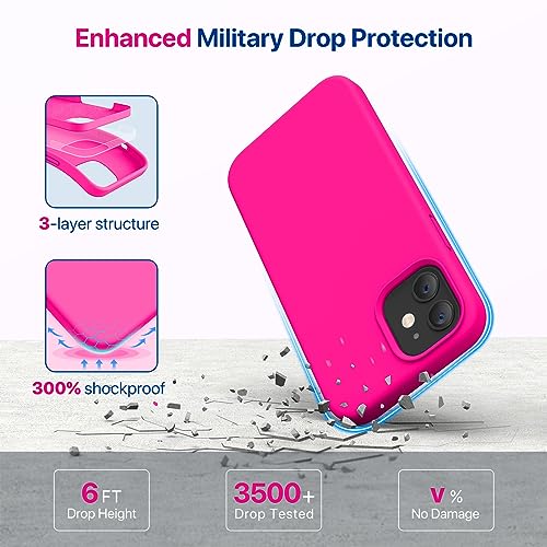 image for Miracase Compatible with iPhone 12 Case and iPhone 12 Pro Case, Liquid