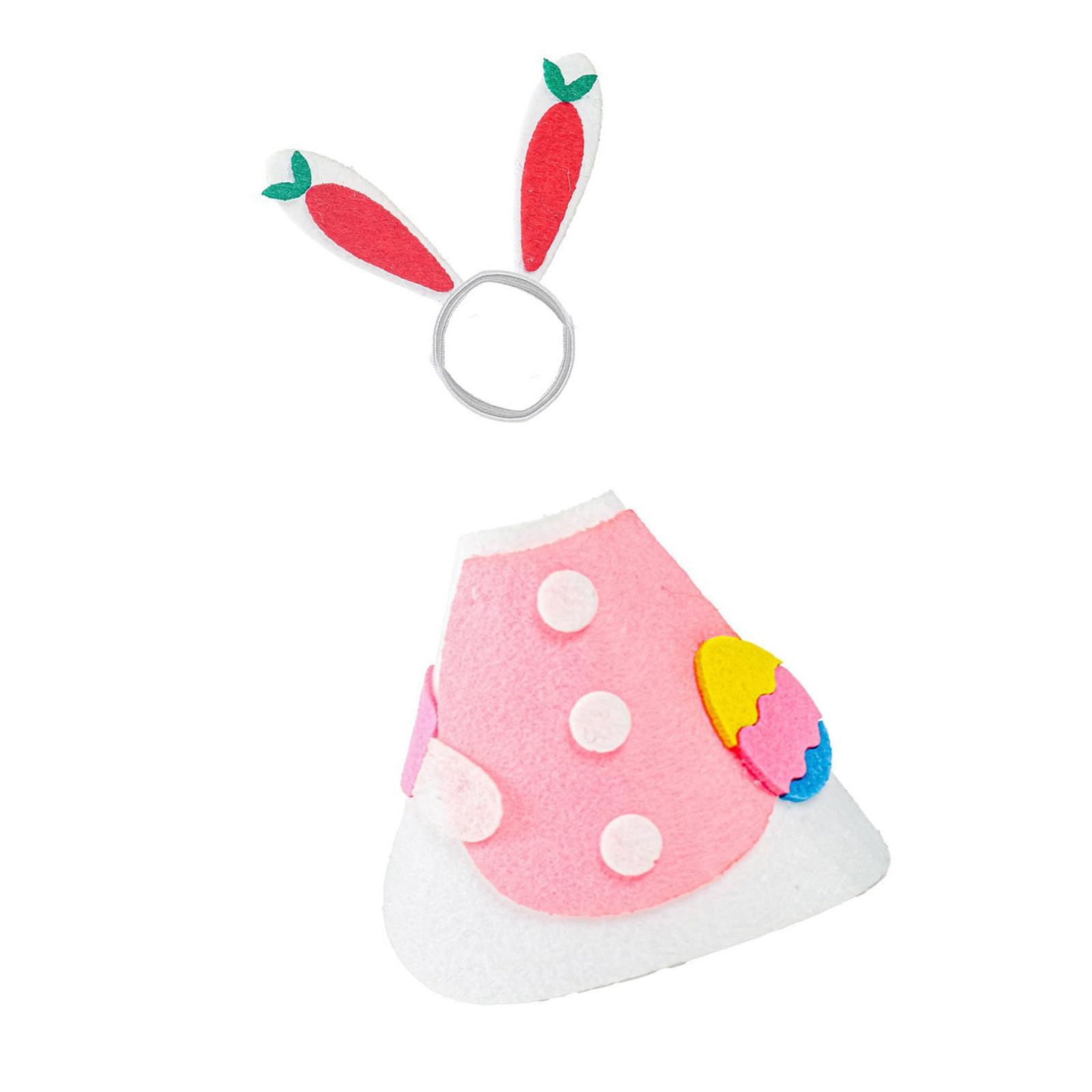 Msioytog Geese Dress Costume Cloth with Headband Desktop Ornament Festival Easter Patricks Decor Festival