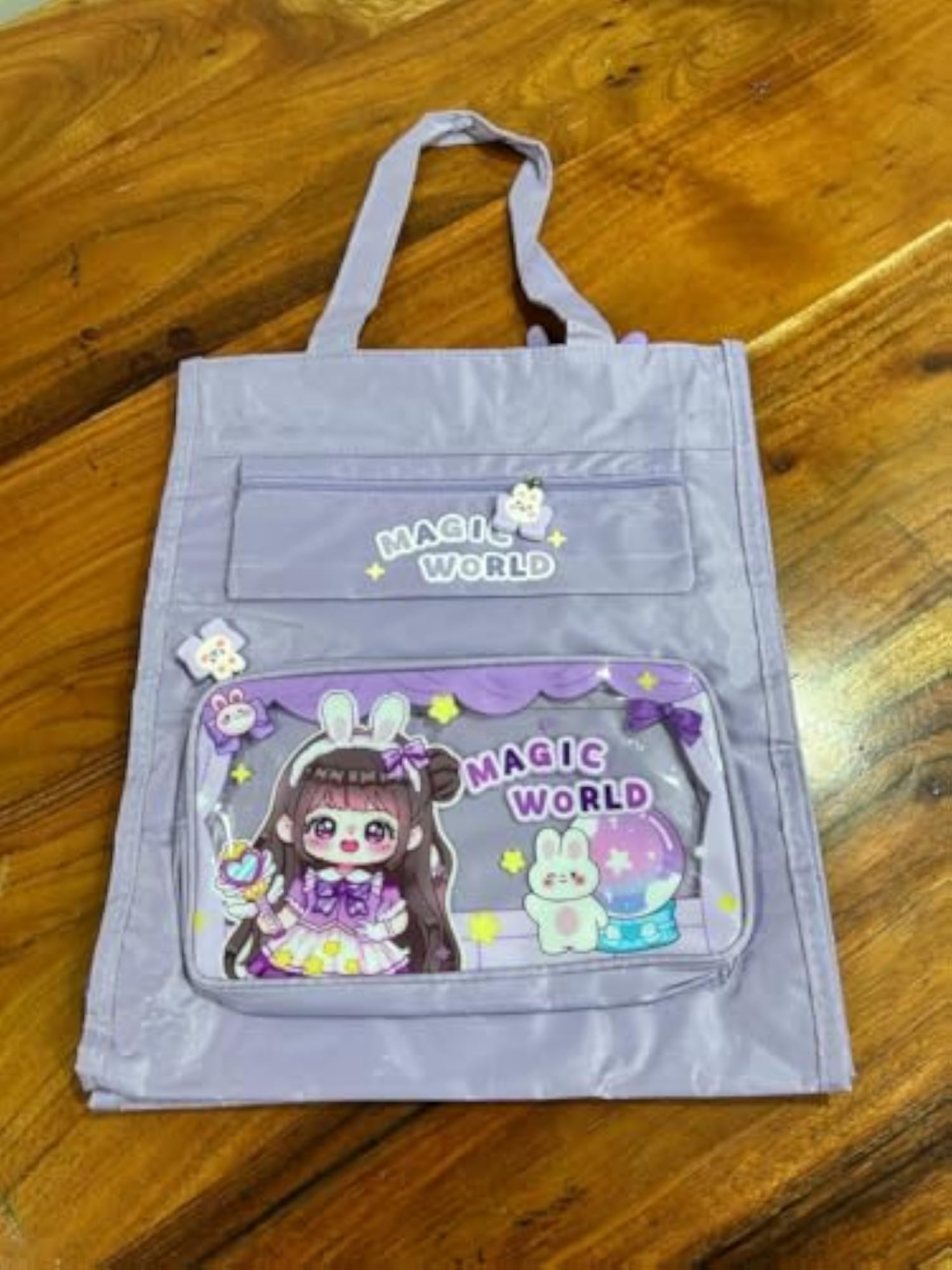 Magic World Canvas Tote Bag for Girls