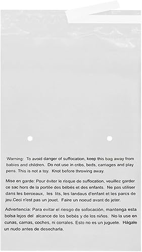 Miniatura 3 de EcoSwift - Bolsas de polietileno transparente autosellantes de 24 x 36 pulgadas (20 unidades) con advertencia de asfixia para embalaje, envío -