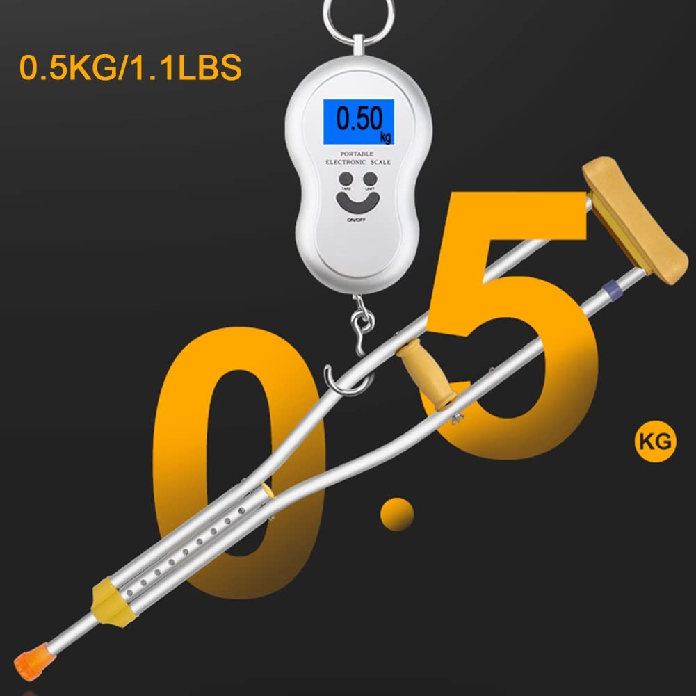 Muletas para Niños, Muletas Médicas Ligeras de Aluminio, Muletas Ajustables en Altura para Caminar, Altura Aplicable 110~135cm