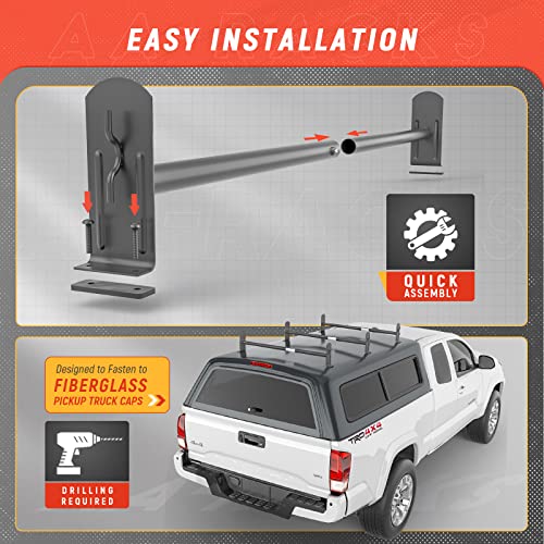 image for AA-Racks Model DX36 Universal Pickup Truck Cap & Topper 3 Bar Ladder R