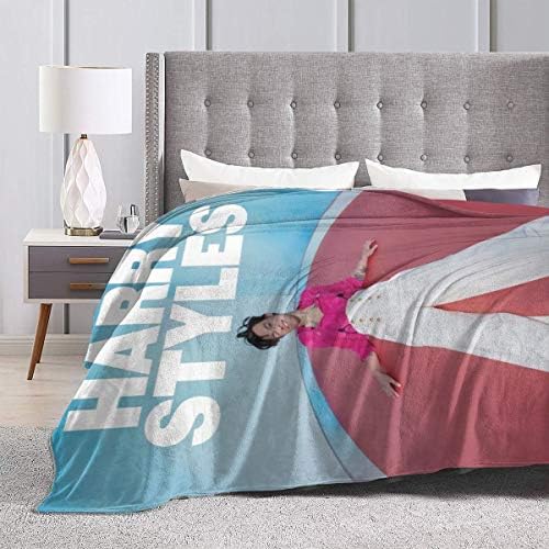 JaneDSchultz Harry Styles Flannel Fleece Blanket Ultra Soft Warm Cozy Plush Bed Blanket Lightweight Sofa Throw Blanket in Winter(50x40,60x50,80x60inches)