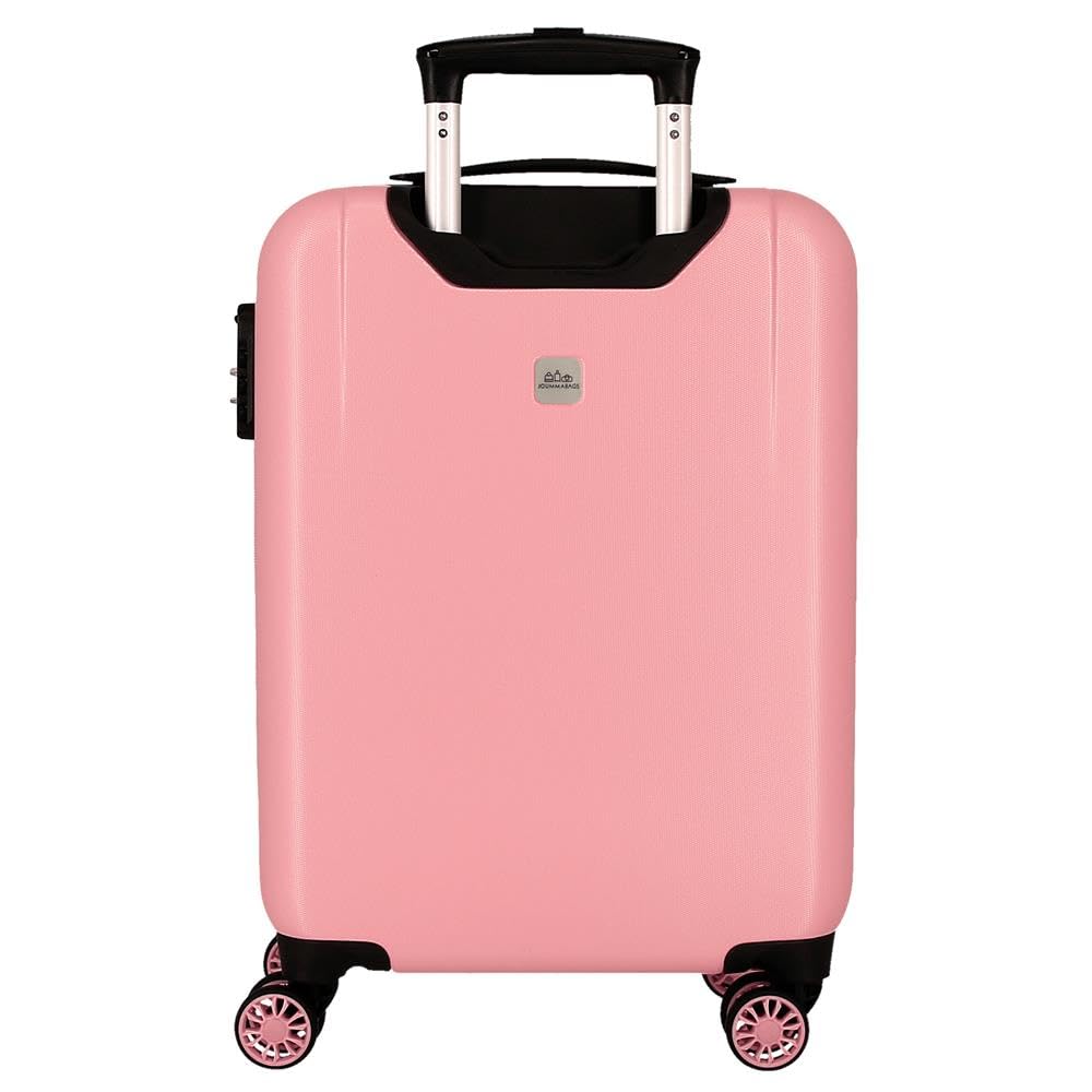 Disney La valigia rigida per bambini Minnie Heads con lucchetto a combinazione e 4 ruote è un bagaglio a mano realizzato in ABS, un materiale rigido e leggero.