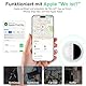 Bnlei Smart Air Tracker Tag kompatibel mit Apple Wo ist? (nur iOS), Smart Tag Key Finder für Schlüssel, Fahrrad, Wallet, Koffer, Hunde, Katzen (Milchweiß, 1-Pack)