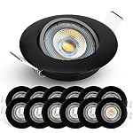 EMOS – EMOS LED Spots 230V, 5W / 450lm, 50° Schwenkbar, Einbaustrah