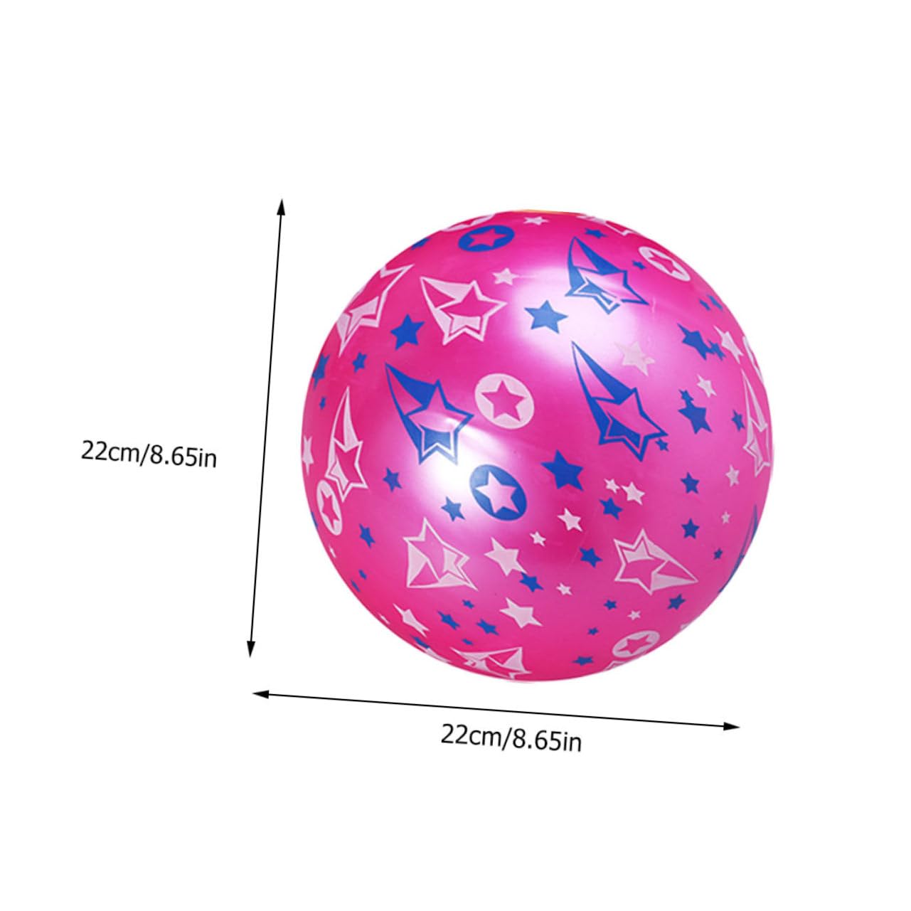 DECHOUS Inflatable Star Ball Toy for Children Lightweight Balls for Boys and Girls Random Color