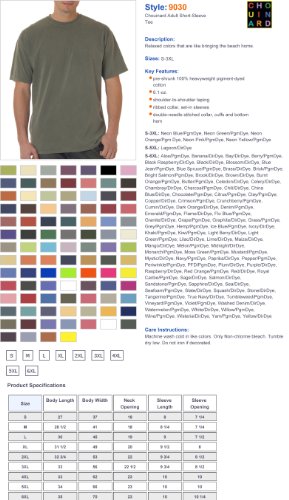 Image of Comfort Colors Chouinard Men's Ring Spun Bottom Hem Garment T-Shirt