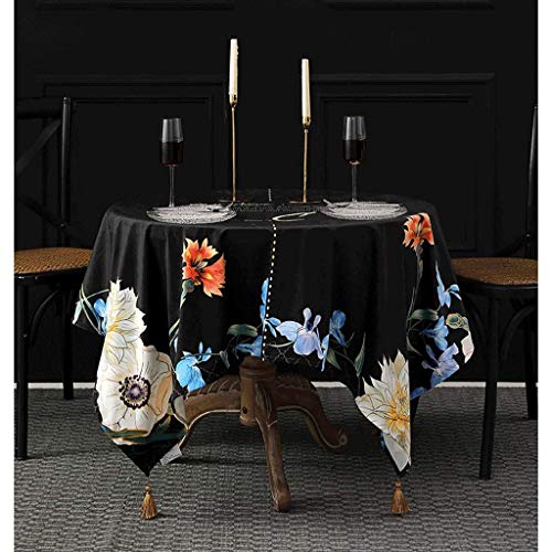 Nappe de table rectangle 140x200 cm en velours imperméable - 7