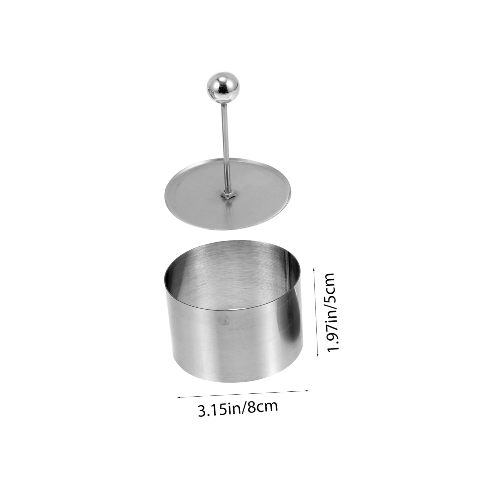 AUTSUPPL 3sets Stainless Steel Round Cold Dish Molds for Rice Pastries and Desserts Cold Dish Shaping Tools for Parties and Celebrations