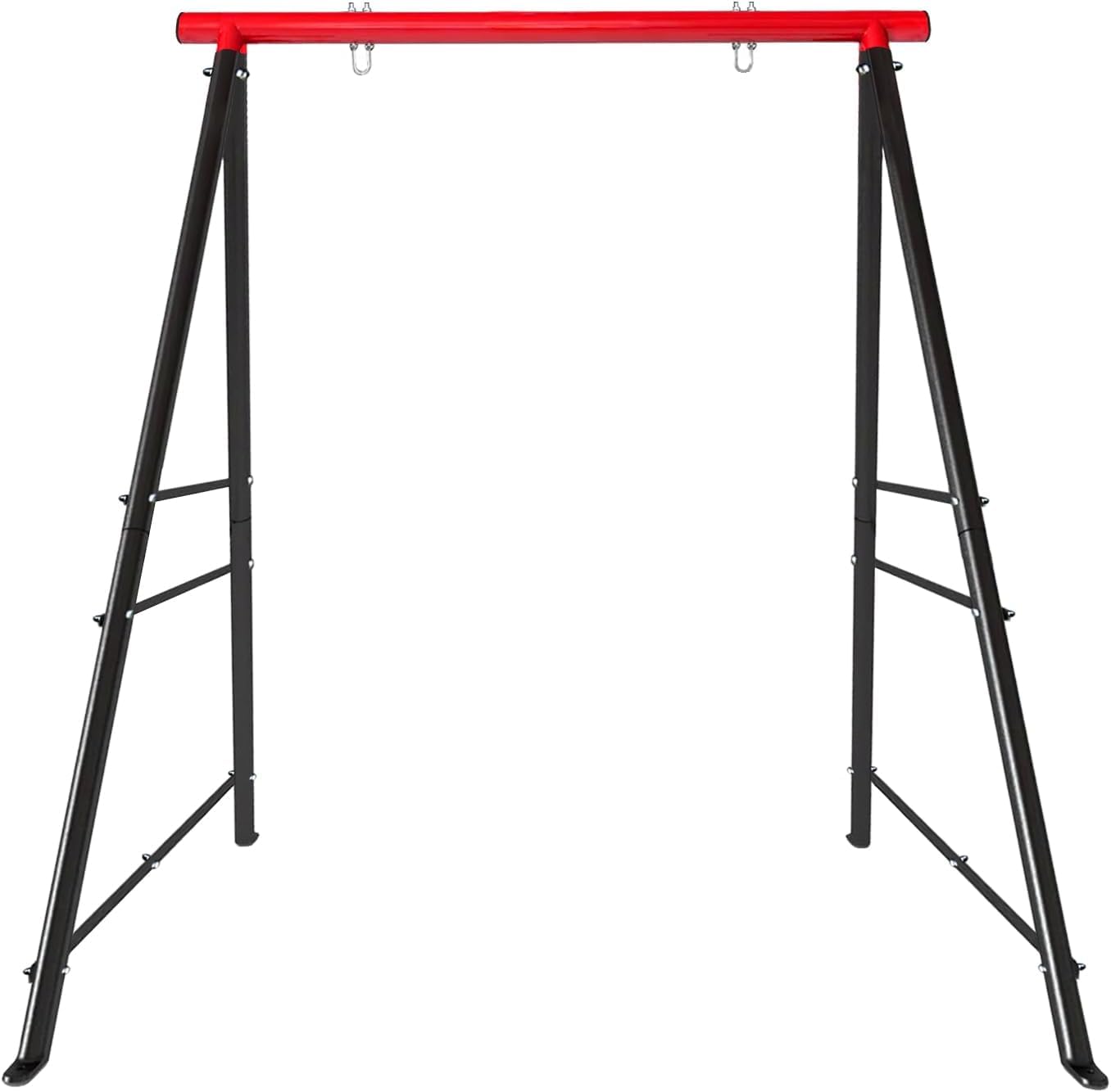 CIPACHO Outdoor Swing Stand for Kids,Baby Swing Frame,880 Lbs Heavy-Duty Metal A-Frame Swing Set, Backyard Swing for Indoor Outdoor,Swing NOT Included (Red#1)