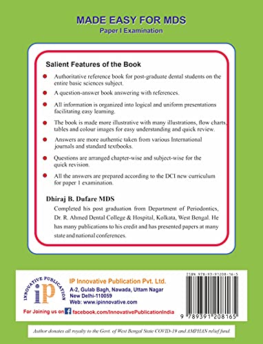 Image of Made Easy for MDS Paper I Examination - Questions-Answers Based Reference Book