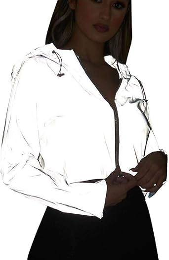 Reflective hoodie women's Clearance