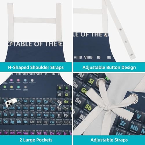 Tablier de serveuse pour le travail avec 4 broches pour ajustement facile