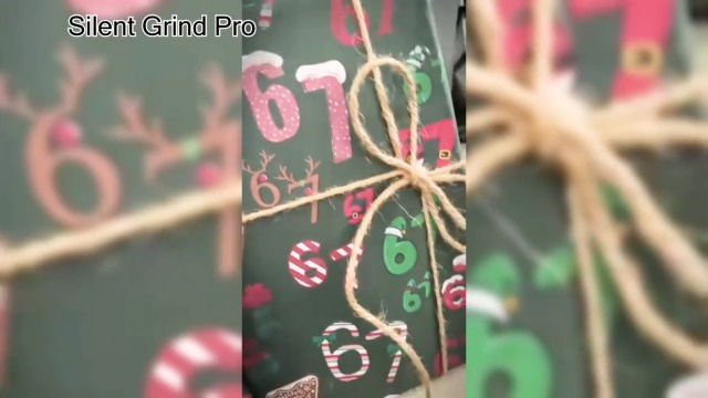 Funny Six Seven Inpakpapier 67 Kerst Snoep Papieren Wrap 6 7 Meme Vakantie Inpakpapier Kerstmuts Kerstcadeaupapier Rol voor tieners kinderen - België