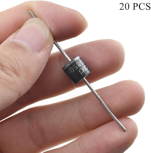 Miniatura 6 de Acoeitl 10SQ050 Recuperación Rectificador Electrónico Diodos Axial 10A 50V Fácil Fijación Soldadura Mantener Niebla Alambre Brillante Señales de