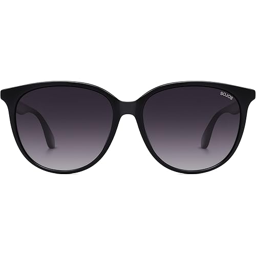SOJOS Square Polarized Sunglasses for Women Men Vintage Style Larger Fit Shades SJ2642