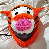 Plush Animal Helmet Covers Fits for Motorcycle Winter Skiing, Men and Women Rides, Motorcycle Modula