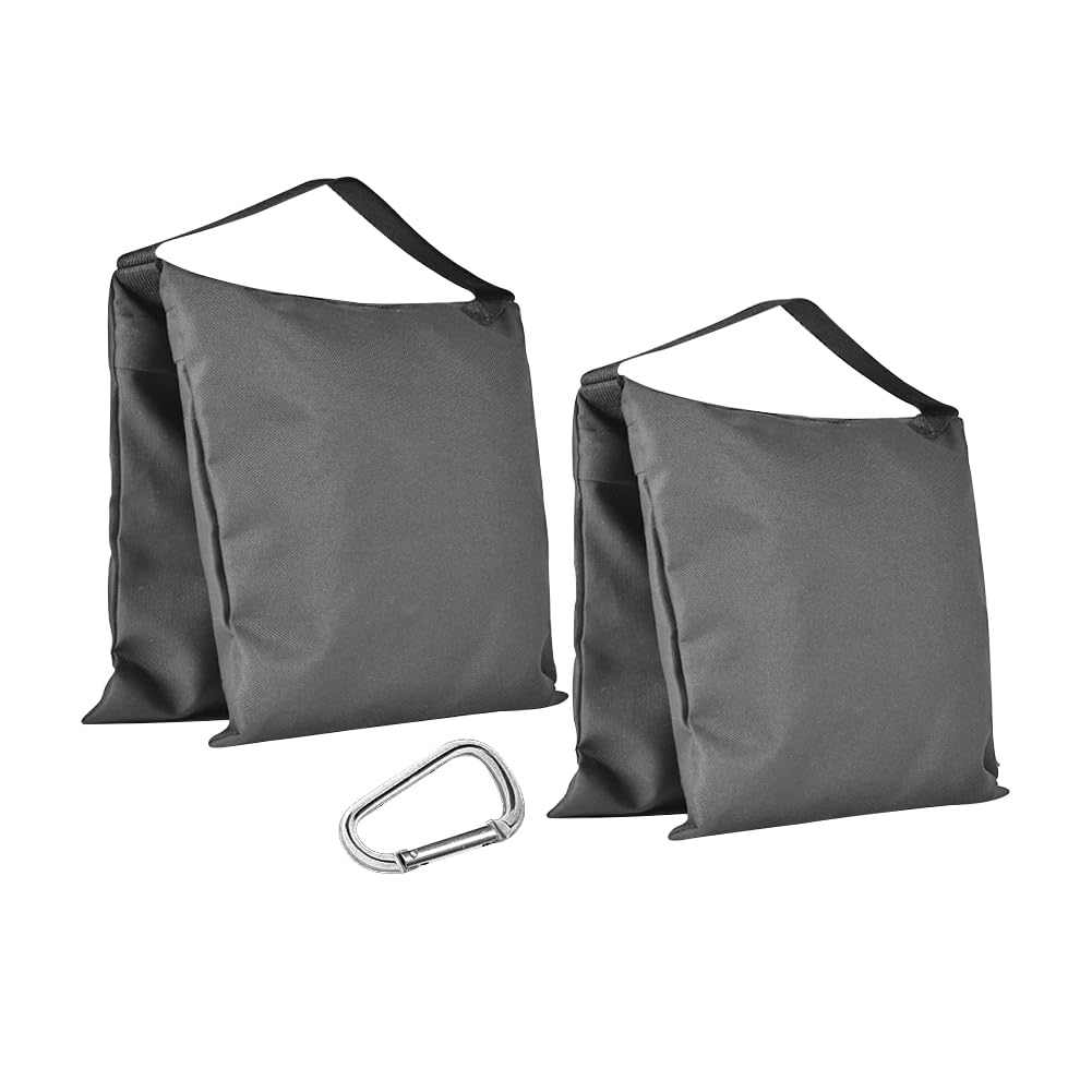 ZELARMAN Sandbags Weight Bags for Photography Video Equipment, 2 Pack Heavy Duty Empty Sand Bags for Photo Video Studio Stand, Light Stand Tripod and