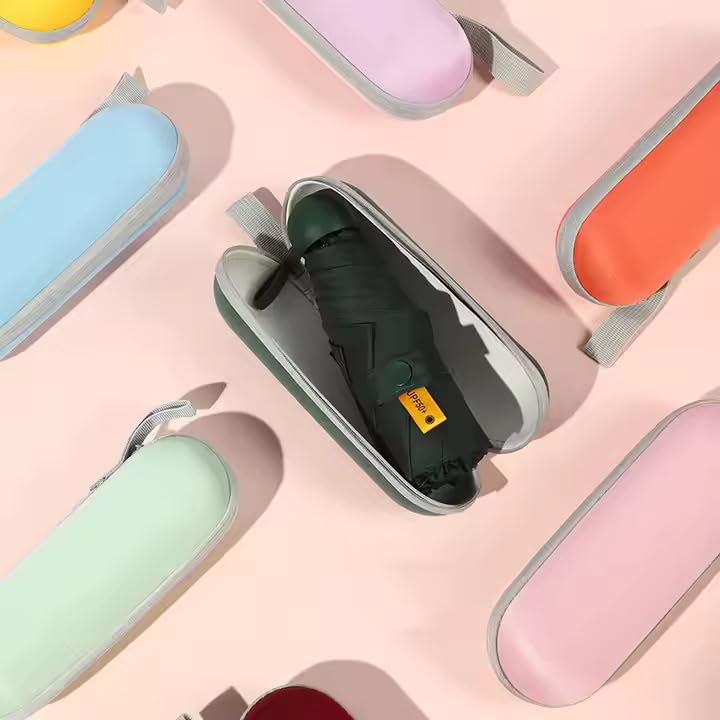 Image of INFISPACE 5-Fold Manual Pocket Umbrella | Mini Umbrella with Case Cover