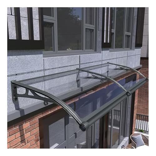 Marquesina de aluminio 120 cm para puerta de entrada y protección UV