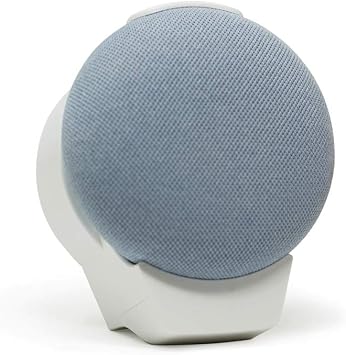 Outlet Wall Mount for New Google Nest Mini 2nd Generation Essentials Made for Google Nest Mini 2nd Generation - Fits Horizontal and Vertical Outlets 1-Pack, Frost White