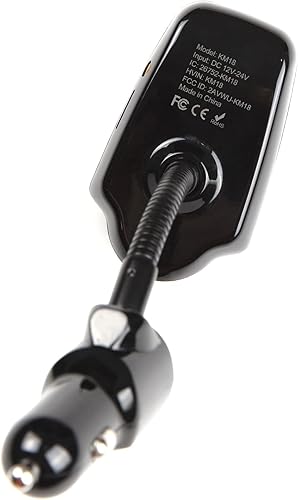 Miniatura 7 de [versión más reciente LED transmisor FM], Nulaxy transmisor de radio FM inalámbrico por Bluetooth para el coche, Negro