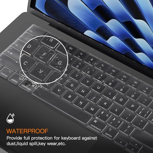 CaseBuy Capa de teclado premium para MacBook Air 15 M3 para MacBook Air de 15 polegadas M3 Chip A311