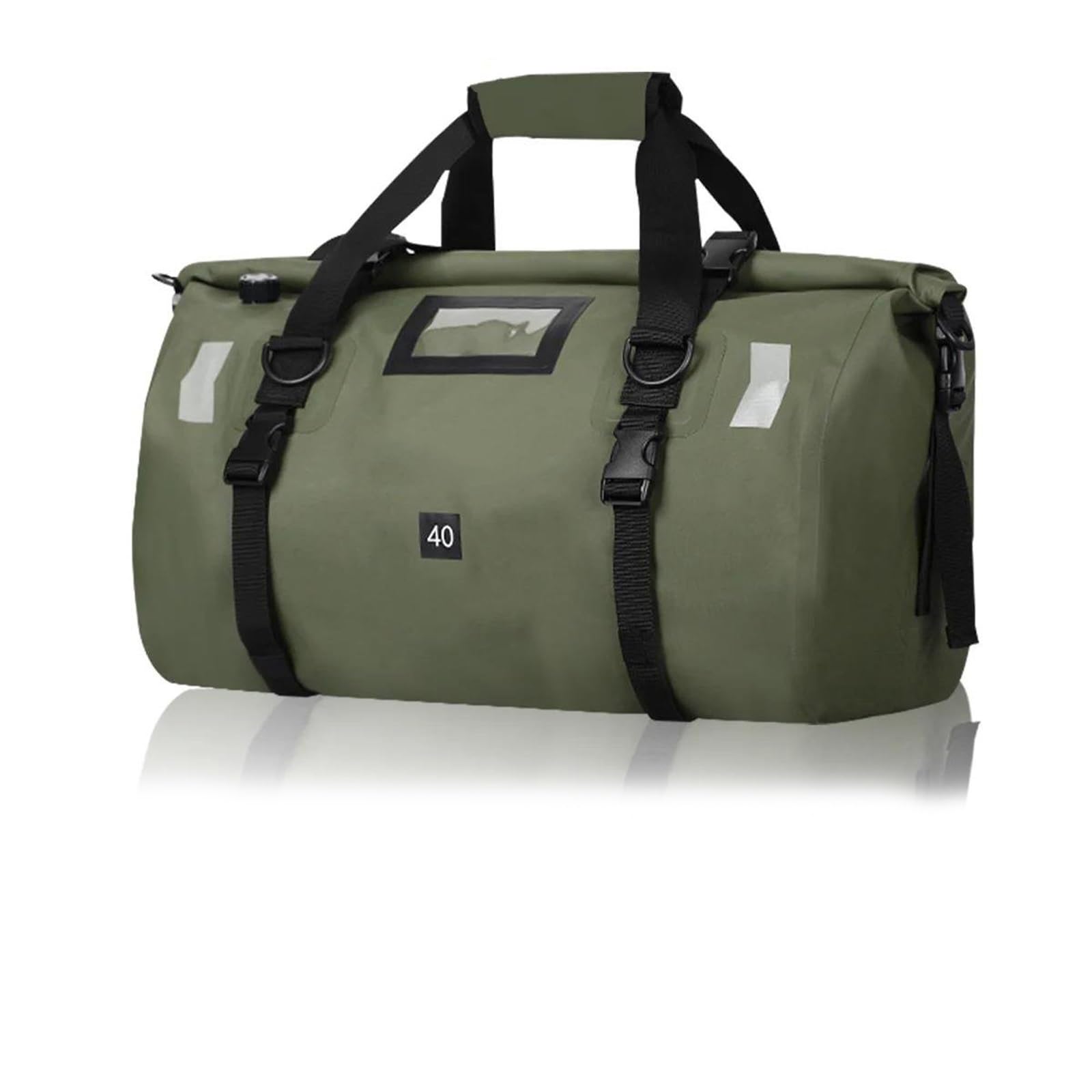 Reisebeutel Motorrad-Hecktasche, Reise-Outdoor-Tasche, 40 L, Gepäcktasche, Rucksack, Sitztasche(Green)