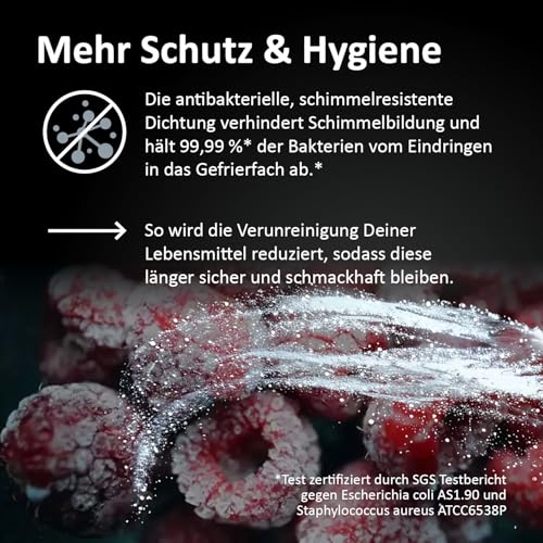 Haier Haier Gefriertruhe CHEST SERIE 3 HCE321T I 319 L Tiefkühltruhe mit Innenbeleuchtung, Super-Gefrierfunktion & antibakterieller Dichtung I Freezer Kühltruhe inkl. 2 Metallkörben I Energieklasse D - Funktionsansicht 5 | Gefriertruhen