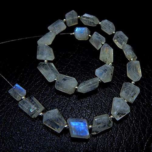 Pierre de lune blanche reflets bleus pour créer vos bijoux bohèmes chic LKBEADS