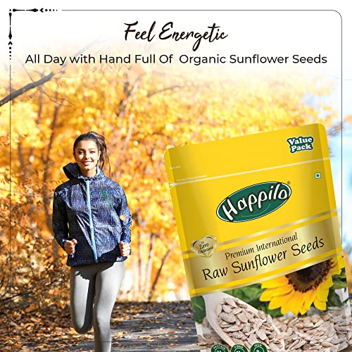 Image of Happilo Premium Natural Authentic Sunflower seeds No shell 1000g Value Pack, Healthy Protein Snack for Diet Food