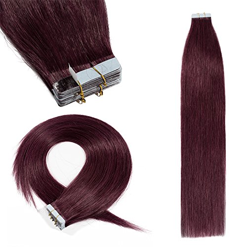 Human Hair Tape Extensions 50g Blonde 12"